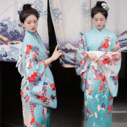 New Improved Sakura Girl Kimono Personal Fashion Sweet Cool Girl Art Photography Black Gang Princess Kimono Stage Costume