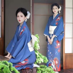 New Improved Sakura Girl Kimono Personal Fashion Sweet Cool Girl Art Photography Black Gang Princess Kimono Stage Costume