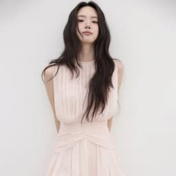Elegant Pink Slimming Dress Women's Summer Unique Beautiful Super Stylish Short Skirt Waist Cinching Slimming Party Gown