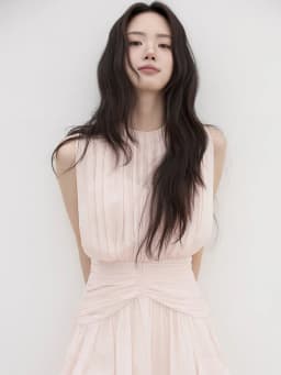 Elegant Pink Slimming Dress Women's Summer Unique Beautiful Super Stylish Short Skirt Waist Cinching Slimming Party Gown