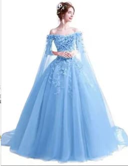 Long Wrap Red Of Shoulder Lady Girl Women Prom Dress Party Evening Dress Performance Dress Wedding Sand Bridesmaid Guest Dress