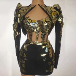 Sparkling Rhinestone Sequin Dress Model Fashion Show Party Dinner Dress Personalized Design Birthday Party Photo Shot Dress