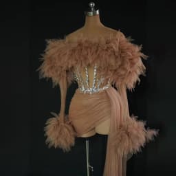 Sexy See Thru Red Prom Dresses with Sleeve Mini Length Ruffled Tulle Night Club Party Dress Spaghetti Chic Cocktail Dresses