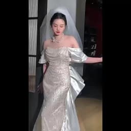 2025 Elegant Shiny Women Evening Dresses High End Pearls Sequins with Bow Prom Birthday Party Gowns Formal Robes De Soirée