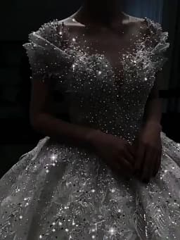 2025 Princess Sexy Luxury Crystal Beaded Wedding Dress Puff Tulle White Gown Bride Pregnant Women's High-end Gown with Trailing
