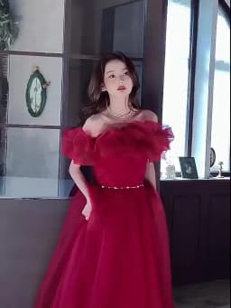 Evening Gowns for Women Elegant Party Prom Gown Graduation Womens Occasion Slender Waist Quinceanera Pengpeng Wedding Dresses