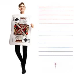 loween Adult Poker Costume Red 7 Spades Performance Funny Par King Queen Red Heart a ow Stage Costume Ladies Faion
