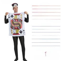 loween Adult Poker Costume Red 7 Spades Performance Funny Par King Queen Red Heart a ow Stage Costume Ladies Faion
