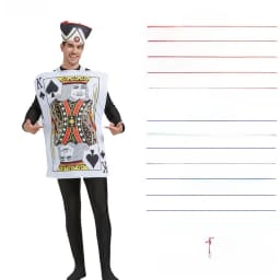 loween Adult Poker Costume Red 7 Spades Performance Funny Par King Queen Red Heart a ow Stage Costume Ladies Faion
