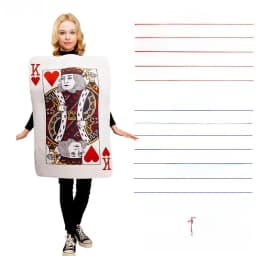 loween Adult Poker Costume Red 7 Spades Performance Funny Par King Queen Red Heart a ow Stage Costume Ladies Faion