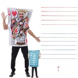 loween Adult Poker Costume Red 7 Spades Performance Funny Par King Queen Red Heart a ow Stage Costume Ladies Faion
