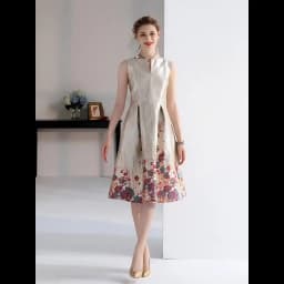 DEVCHATA Luxury Women Fashion High Quality Jacquard A Line Ball Gown Sleeveless Summer Casual Clothing Midi Femme Party Dressses