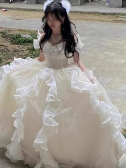 Champagne Color Evening Gown Women's New 2025 High-End Elegant Beautiful Birthday Party Adult Ceremony Art Exam Dress