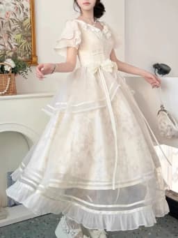 Forest Style Sweet Vintage Bow Design Dress Women Slim Fit A-Line Long Dress French Elegant Fairy Princess Prom Clothing 2025