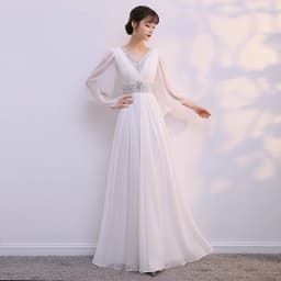 Elegant Red Song Performance Costume Women's Long Skirt New Style Chorus Performance Competition Director's Dress Student Cho...