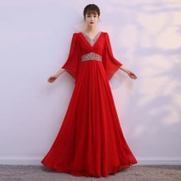 Elegant Red Song Performance Costume Women's Long Skirt New Style Chorus Performance Competition Director's Dress Student Cho...
