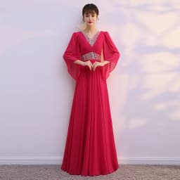Elegant Red Song Performance Costume Women's Long Skirt New Style Chorus Performance Competition Director's Dress Student Cho...
