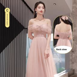 Pink Maidservant Dress Women's New 2025 Summer Fairy Tale Sister Group Gown Skirt High Quality Small Size Casual Wear