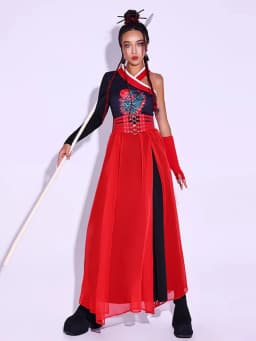 New Women's Performance Costume Bar DS Show Outfit Group Stage Performance Roman Cloth Traditional Chinese Trend Dance Suit