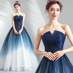 Sparkly Tulle Prom Dress Princess A Line Performance Dresses For Women Floor Length Birthday Gown 15 Quinceañera Graduation Gown