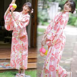 Traditional Kimono Bathrobe Photography Costume Improved Design Summer 2025 Polyester Fabric Female Ethnic Wear Stage Costume