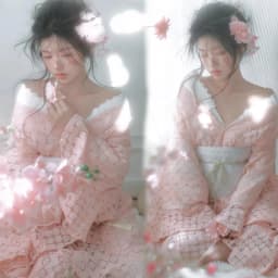 Traditional Kimono Bathrobe Photography Costume Improved Design Summer 2025 Polyester Fabric Female Ethnic Wear Stage Costume