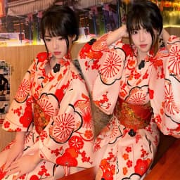 Traditional Kimono Bathrobe Photography Costume Improved Design Summer 2025 Polyester Fabric Female Ethnic Wear Stage Costume