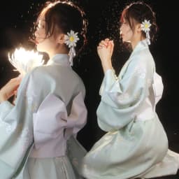 Traditional Kimono Bathrobe Photography Costume Improved Design Summer 2025 Polyester Fabric Female Ethnic Wear Stage Costume