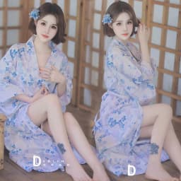 Traditional Kimono Bathrobe Photography Costume Improved Design Summer 2025 Polyester Fabric Female Ethnic Wear Stage Costume