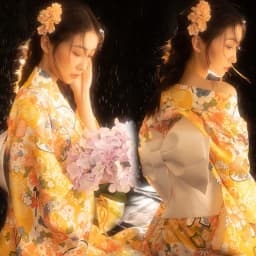 Traditional Kimono Bathrobe Photography Costume Improved Design Summer 2025 Polyester Fabric Female Ethnic Wear Stage Costume