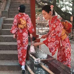 Traditional Kimono Bathrobe Photography Costume Improved Design Summer 2025 Polyester Fabric Female Ethnic Wear Stage Costume