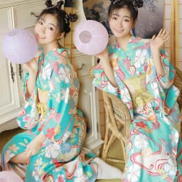 Traditional Kimono Bathrobe Photography Costume Improved Design Summer 2025 Polyester Fabric Female Ethnic Wear Stage Costume