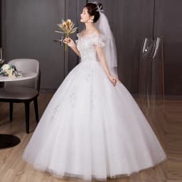 One-oulder Lightweight Bridal Gown 2026 New Sle Large Size Floor-Length Wedding Dr Slimming for ort Women