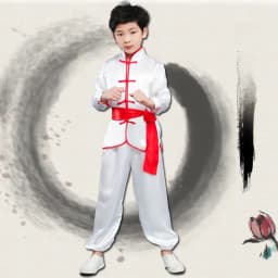 Children's Martial Arts Performance Costume Kung Fu Show Outfit Boys Girls Traditional Style Practice Clothes Polyester Fabric