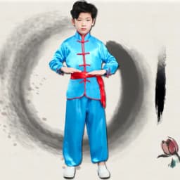 Children's Martial Arts Performance Costume Kung Fu Show Outfit Boys Girls Traditional Style Practice Clothes Polyester Fabric