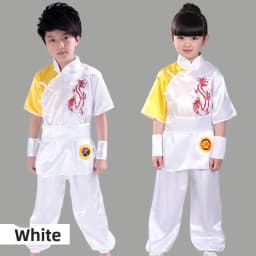 Children's Martial Arts Performance Costume Kung Fu Show Outfit Boys Girls Traditional Style Practice Clothes Polyester Fabric