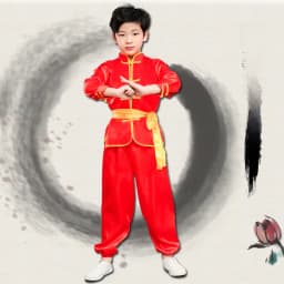 Children's Martial Arts Performance Costume Kung Fu Show Outfit Boys Girls Traditional Style Practice Clothes Polyester Fabric