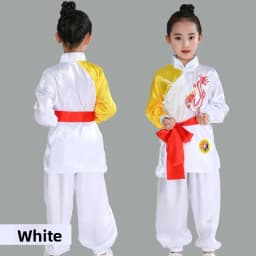 Children's Martial Arts Performance Costume Kung Fu Show Outfit Boys Girls Traditional Style Practice Clothes Polyester Fabric
