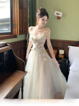 Elegant Strapless Evening Gown Women's 2025 New Summer Ball Ultra Fairy Tale Eighteen Years Old Adult Ceremony Engagement