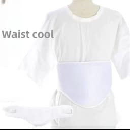 Afashion Japanese Kimono Set with Triple Bule Chest Strap Obi Belt And Board Muscle Wear Accories Cotton Traditional Costume