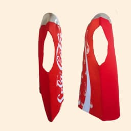 Adult Cosplay Coca-Cola Costume Cartoon Puppet Props Outfit for Concert Photography Halloween Performance Unique Style Women'...