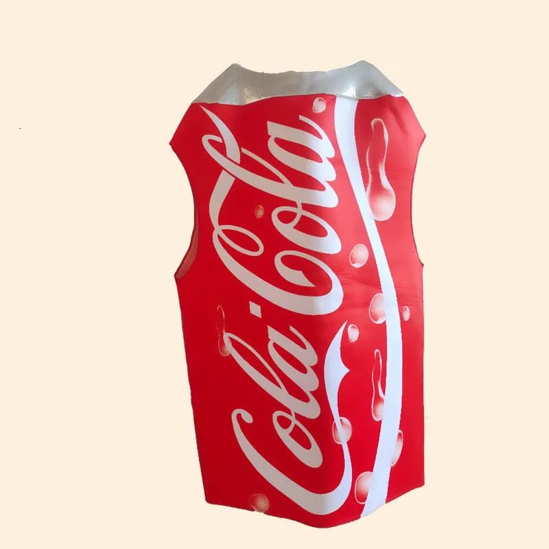 Adult Cosplay Coca-Cola Costume Cartoon Puppet Props Outfit for Concert Photography Halloween Performance Unique Style Women'...