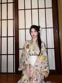 New Arrival Kimono Style Girl's Dress Firework Exterior Photography Portrait Selfie Studio Clothing Polyester Fabric