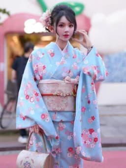 New Arrival Kimono Style Girl's Dress Firework Exterior Photography Portrait Selfie Studio Clothing Polyester Fabric