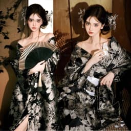 New Arrival Kimono Style Girl's Dress Firework Exterior Photography Portrait Selfie Studio Clothing Polyester Fabric
