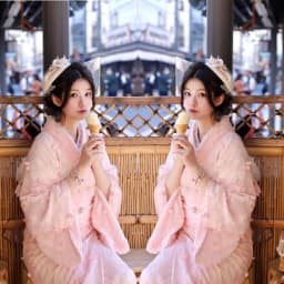 New Arrival Kimono Style Girl's Dress Firework Exterior Photography Portrait Selfie Studio Clothing Polyester Fabric