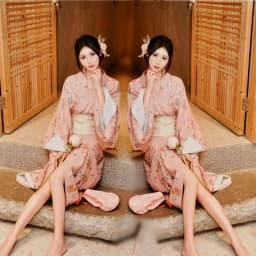 New Arrival Kimono Style Girl's Dress Firework Exterior Photography Portrait Selfie Studio Clothing Polyester Fabric