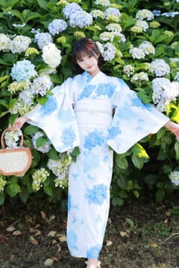 New Arrival Kimono Style Girl's Dress Firework Exterior Photography Portrait Selfie Studio Clothing Polyester Fabric