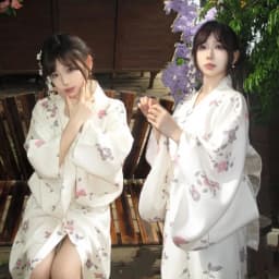 New Arrival Kimono Style Girl's Dress Firework Exterior Photography Portrait Selfie Studio Clothing Polyester Fabric