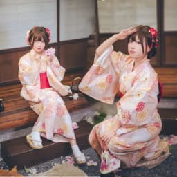 New Arrival Kimono Style Girl's Dress Firework Exterior Photography Portrait Selfie Studio Clothing Polyester Fabric